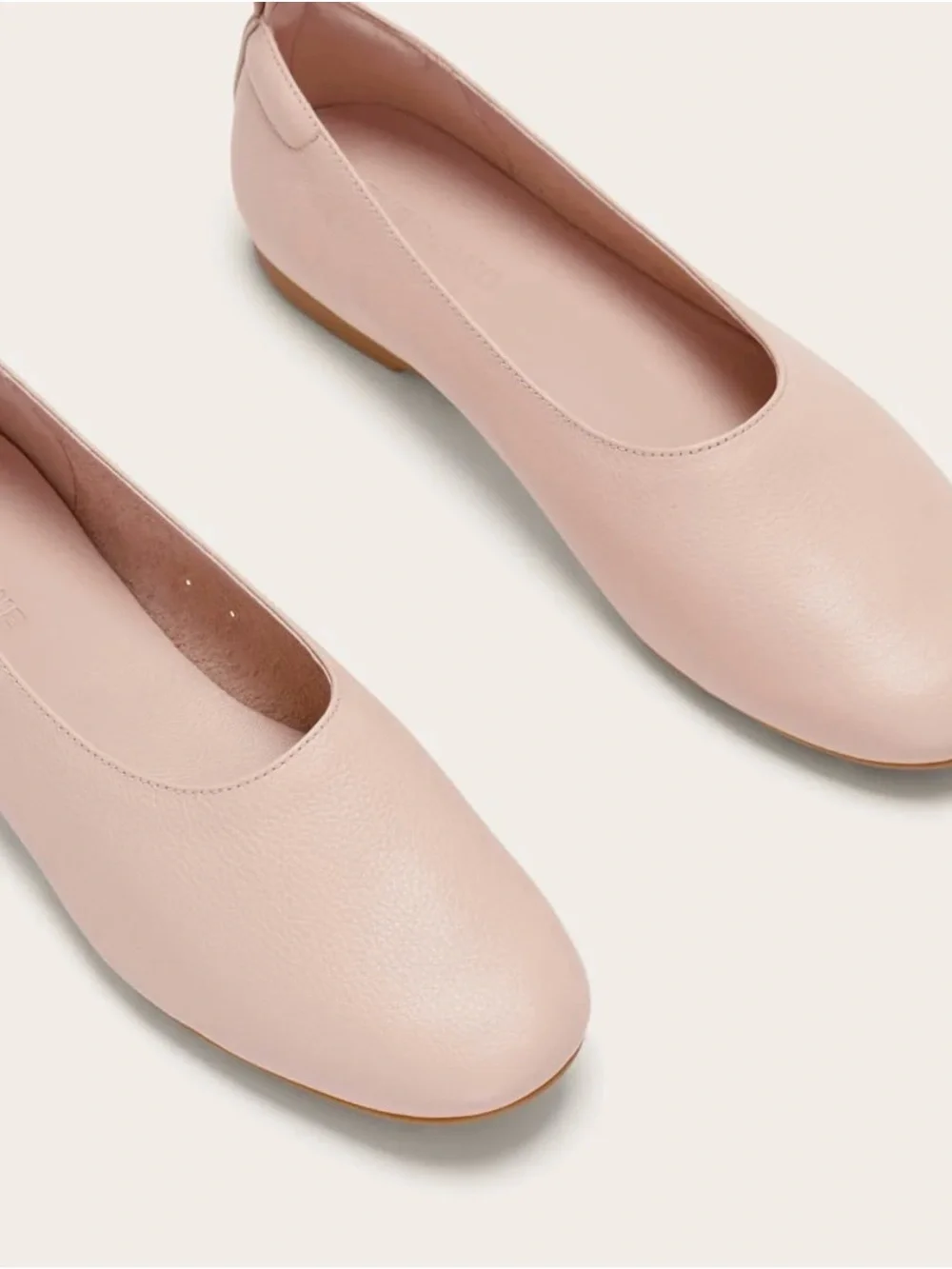 Everlane THE DAY GLOVE Blush Pink Leather Ballet Flats size 6
